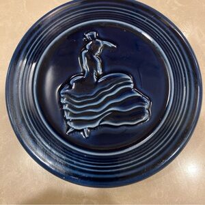 Vintage/Retired Fiestaware Cobalt Blue Trivet “Dancing Lady”